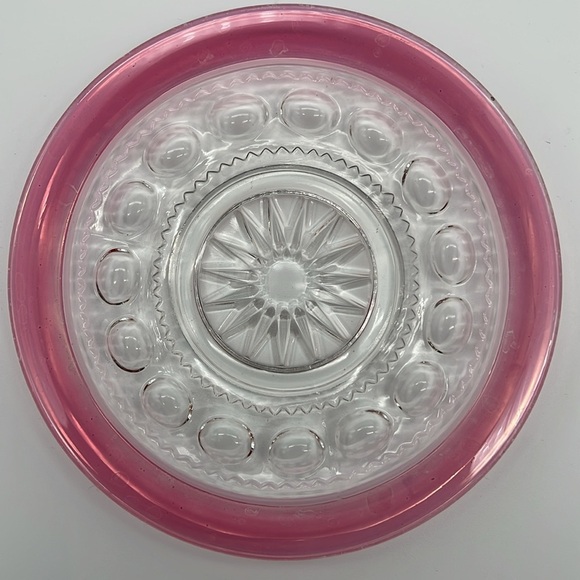 Vintage Tiffin-Franciscan King's Crown Ruby Red Flashed Salad Plates (Set of 5) - Picture 7 of 8